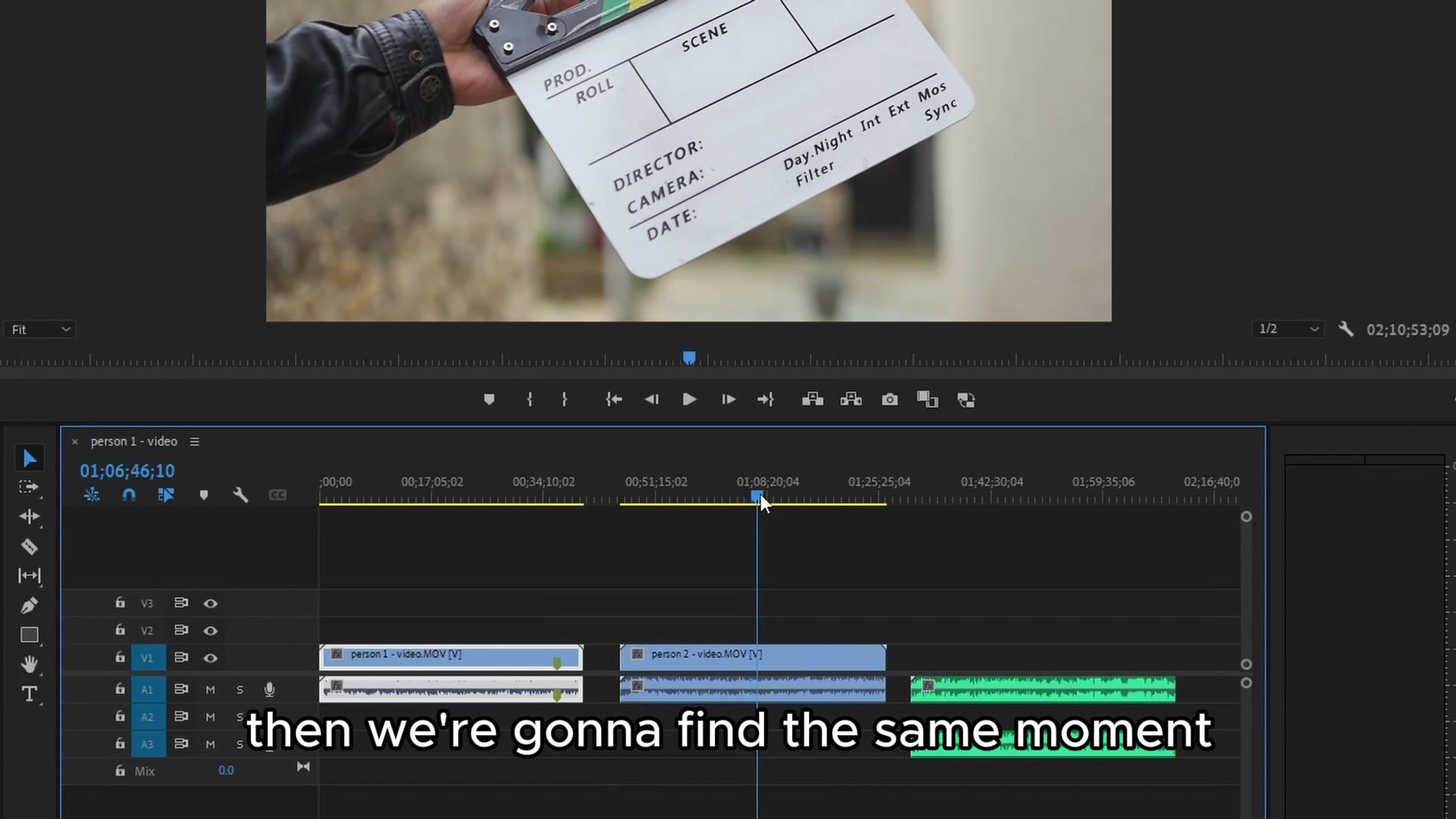 2 - Synchronize the Videos
